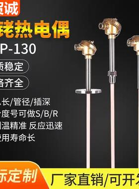 双铂铑热电偶WRP2-130 S型 0-1600（℃）无固定装置供应