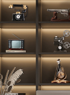 复古工业风欧式家居装饰摆件电视酒柜超市橱窗陈列道具咖啡店摆设