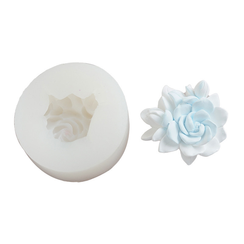 栀子花带花苞矽胶模具 diy香薰车载风口夹扩香石蜡烛石膏装饰摆台,家居饰品,香薰DIY材料/工具,淘宝优惠券,粉丝福利购,淘宝优惠卷