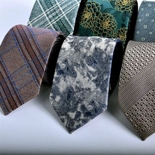 Green Necktie Ties For Men 7cm Premium Quality Teal Floral P