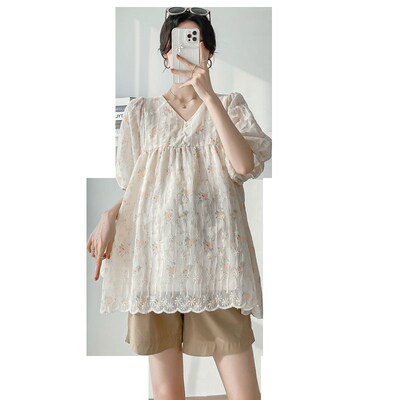 Real Shot Spot 2025 Internet Celebrity Maternity Dress Fashi