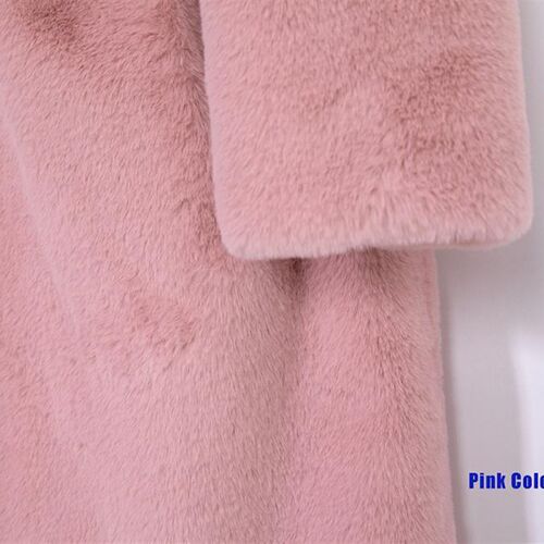 2021 New Women Winter Warm Faux Fur Coat Thick Women Long Co