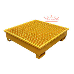 恒资防泄漏托盘防渗漏油桶推车危废二次容器S店机油桶化学品盛漏