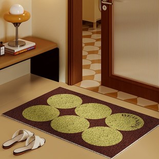 波尔卡舞曲中古风丝圈地垫入户门垫多巴胺门外进门地垫防滑蹭土垫