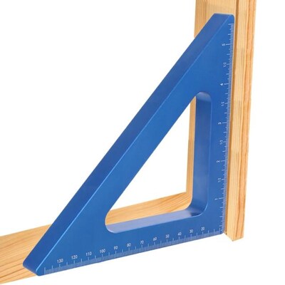 14*14*1.6cm Solid Aluminum Alloy Right Angle Ruler Square Wo
