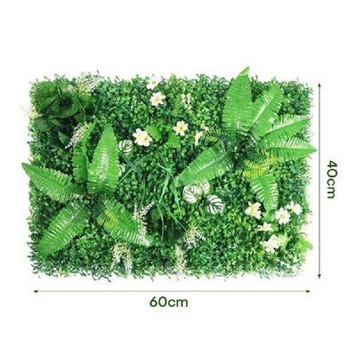Plastic Simulated Foliage Hedge Grass Background Wall Hedge