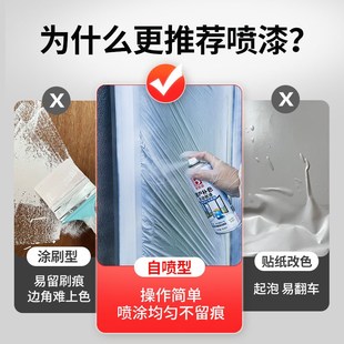氟碳金属自喷漆铝合金改色漆专用栏杆窗户框断桥铝门窗不锈钢翻新