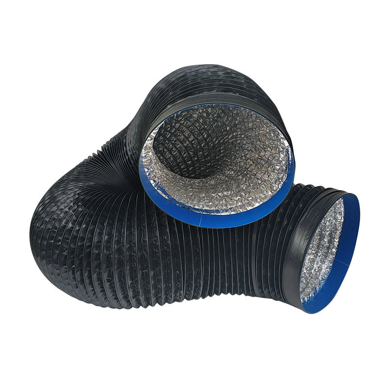 0mm油烟机排烟管道排气通风PVC加厚伸缩黑塑料铝箔软管加长10米