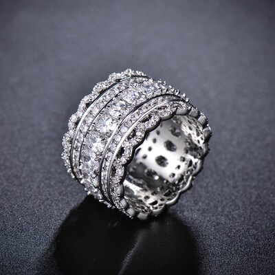 New summer Inlaid Crystal from  Austrian ring For Women Fash