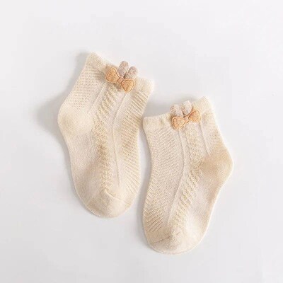 Newborn Baby Socks Cartoon Socks Cotton Thin Section Mesh So