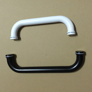 乳白哑黑色淋浴房把手卫生间冲凉房浴室扶手不锈钢玻璃推拉门拉手