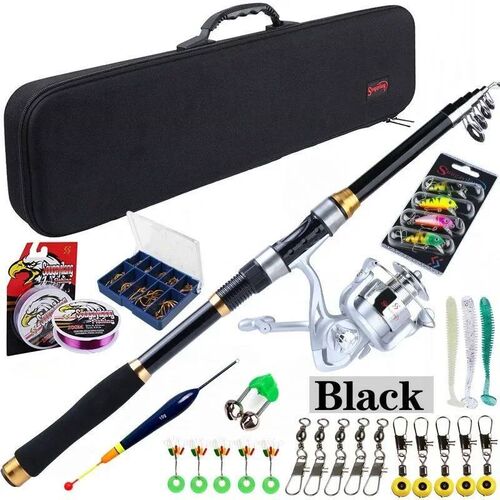 Sougayilang Telescopic Fishing Rod Bag Full Set 1.8M-3.3M Ac