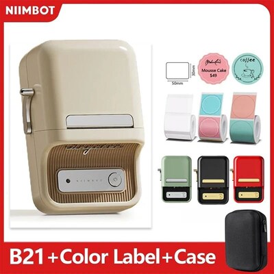 Niimbot B21 B1 Mini Portable Thermal Printer Self-adhesive L