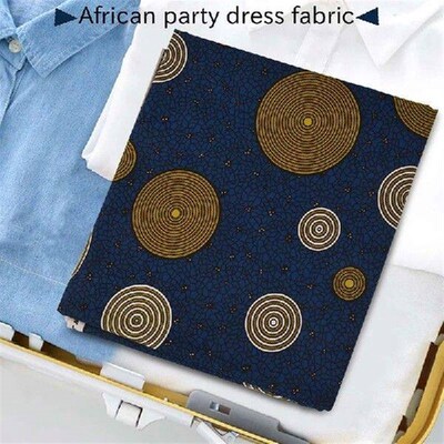 6 Yards African Ankara Polyester Wax Prints Fabric African