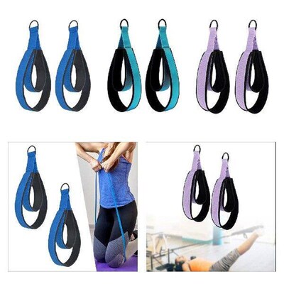 2 Pieces Pilates Double Loop Strap Exercise Strap Pilates