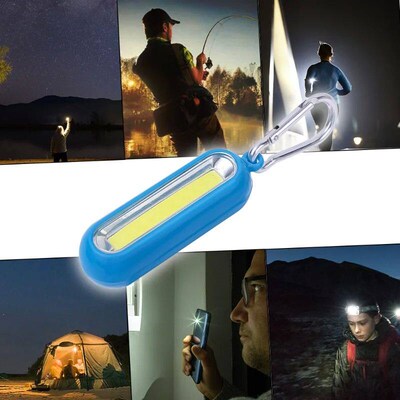 Mini LED Flashlight Keychain 3-file ABS Plastic Handy Lights