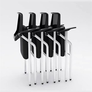 折叠培训椅带写字板会议椅带桌板会议室开会椅子带小桌板桌椅一体