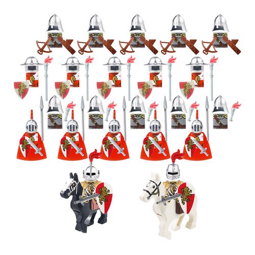 24pcs Dragoon Castle Royal Kings Knight Blue Lion Knights B