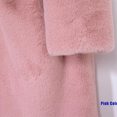 2021 New Women Winter Warm Faux Fur Coat Thick Women Long Co
