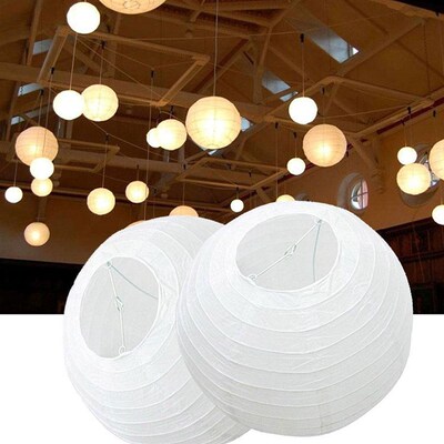25/30cm Chinese Round Paper Lanterns Ball For Wedding Party