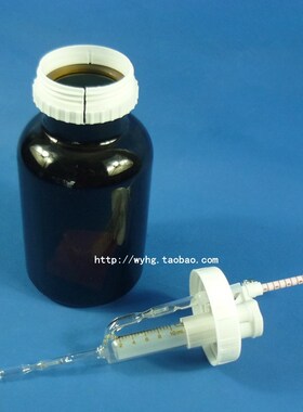 求精可调定量加液器1 5 10ml型棕白色0 0 1000ml玻璃瓶