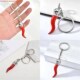 Horn Keychain Keyring Pendant Catching Unique Eye Pepper