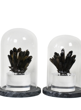 现代创意天然白晶簇水晶摆件别墅样板间客厅酒柜玄关桌面软装饰品