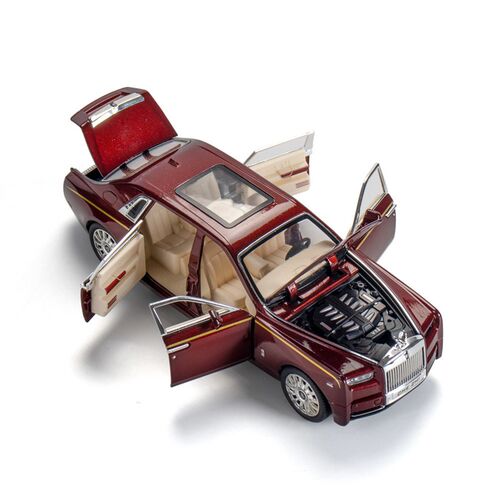 1/24 Alloy Diecast Rolls Royce Phantom Model Car Toy With Li