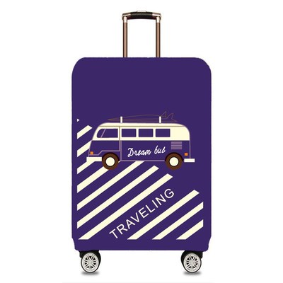 加厚弹力行李箱保护公共汽车图案数码印花拉杆箱防尘一件