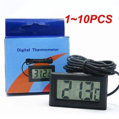 1~10PCS Mini LCD Digital Thermometer Aquarium Car Water