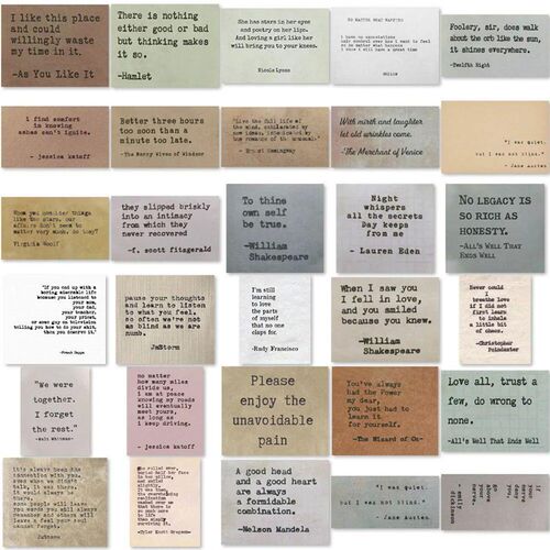 10/30/60Ps Retro Famous Saying Waterproof Deorative ers Kids