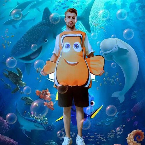 Clownfih Animal Nemo Copl Cotume Underwater MobilizationCotu