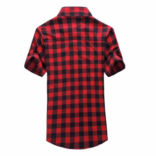 Green Plaid Shirt Men Shirts 2023 New Summer Fashion Chemise