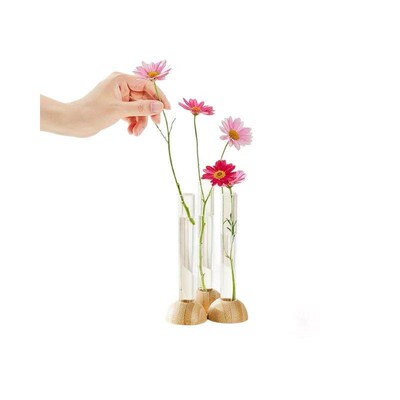 Cross-border lucky bamboo vase ornament with hydroponic rose