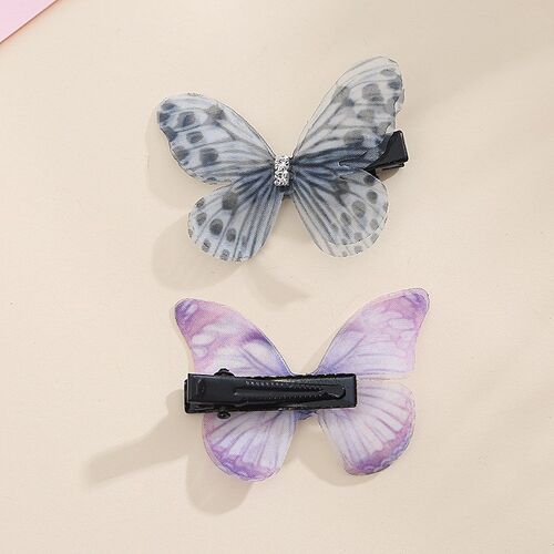 Candy Color Fashion Butterfly Hair Clips for Women Baby Girl