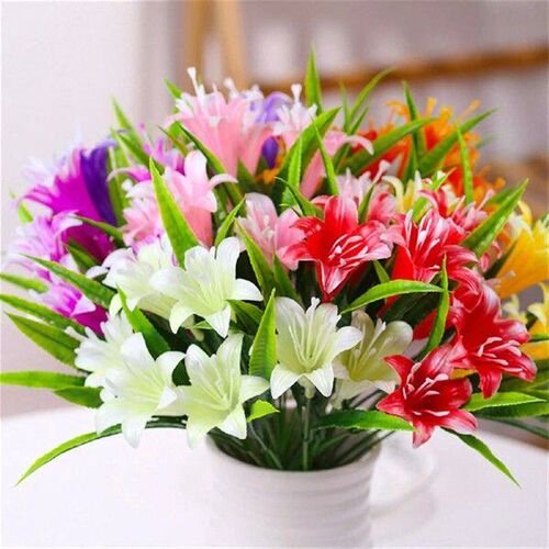 Simulation Of Artificial Flowers Faux Plastic Plants Flower