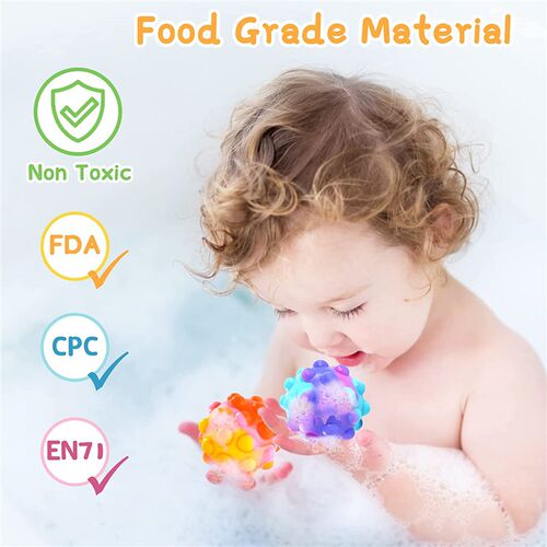 Squeeze Pop It Ball Fidget Silicone Sensory Toys Stress球