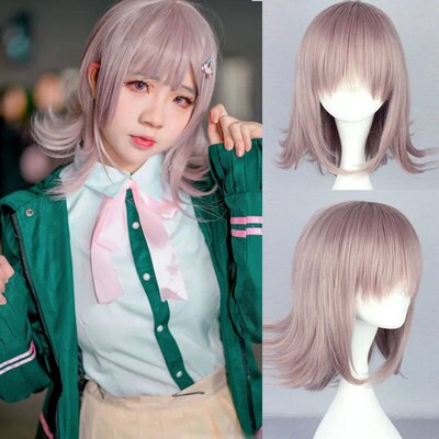 Super DanganRonpa Nanami ChiaKi Wig Cosplay Costume Dangan