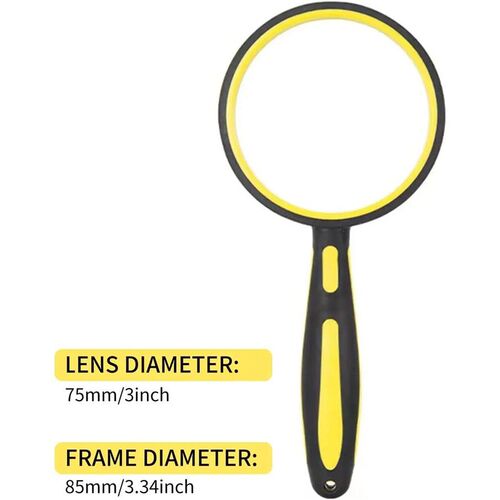 6-10X Magnifying Glass Kids Magnifying Glass  With Non-Slip