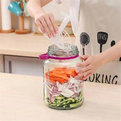 1Pc Pickle Jar Press Plastic Holder For Compaction In