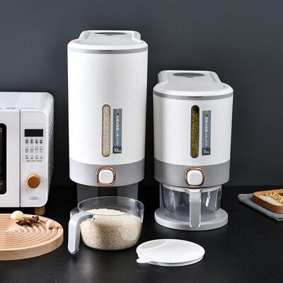 Simple One-click Press Rice Bucket Household Seal Insect-pro