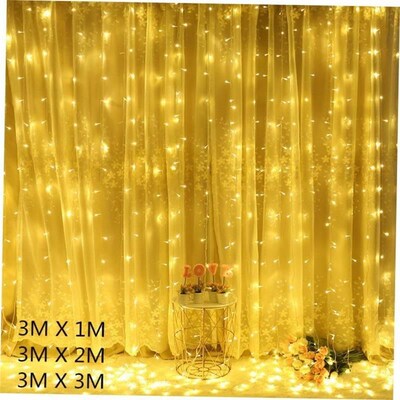 LED Curtain Garland on The Window USB Power Fairy Lights Fes