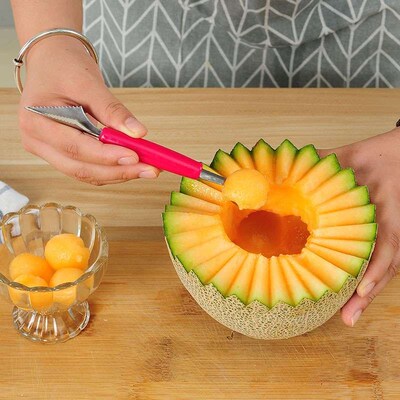 T double fruit balls teaspoons of corrugated stainless steel