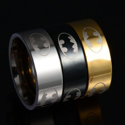 ELSEMODE 1 PC Boys Men Black Super Hero Batman Symbol Titan