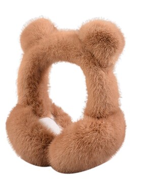 Warm earmuffs female cute bear earmuffs autumn and winter