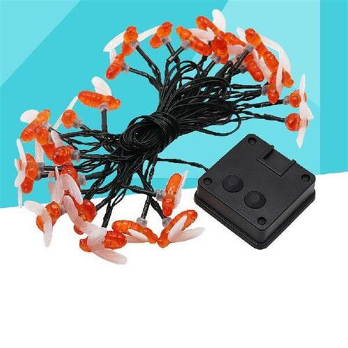 20 LED Solar String Honey Bee Shape Warm Light Garden