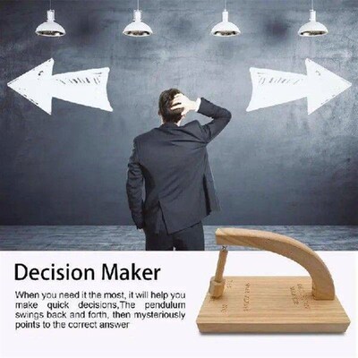 Decision Maker Pendulum Magnetic Wooden Decision Maker