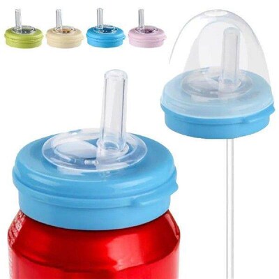 1/2PCS Leak-proof Reusable Soda Can Lids With Straw Durable