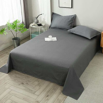 Nantong Washed Cotton Bed Sheet Single Piece Sanding Single