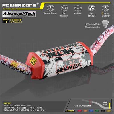 Handlebar For Pro Taper Pack Bar 1-1/8  Classic Handle